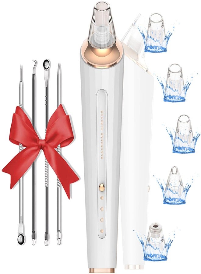 DIYthinker Blackhead Remover Pore Vacuum, Upgraded USB Rechargeable Facial Pore Cleaner Blackhead Removal Kit with 3 Suction Power,5 Probes Black Head Extractions Tool for Women & Men - Image 1